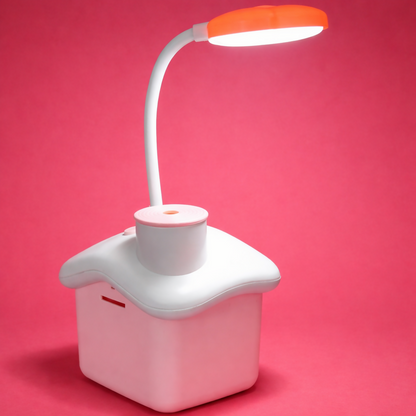 Cute LED Desk Lamp with Storage Box, Kids Study Night Light for Bedroom (PIGGY BANK LAMP)