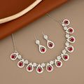 Emerald Scallop Oxidized Silver Choker Set – Ethnic Elegance