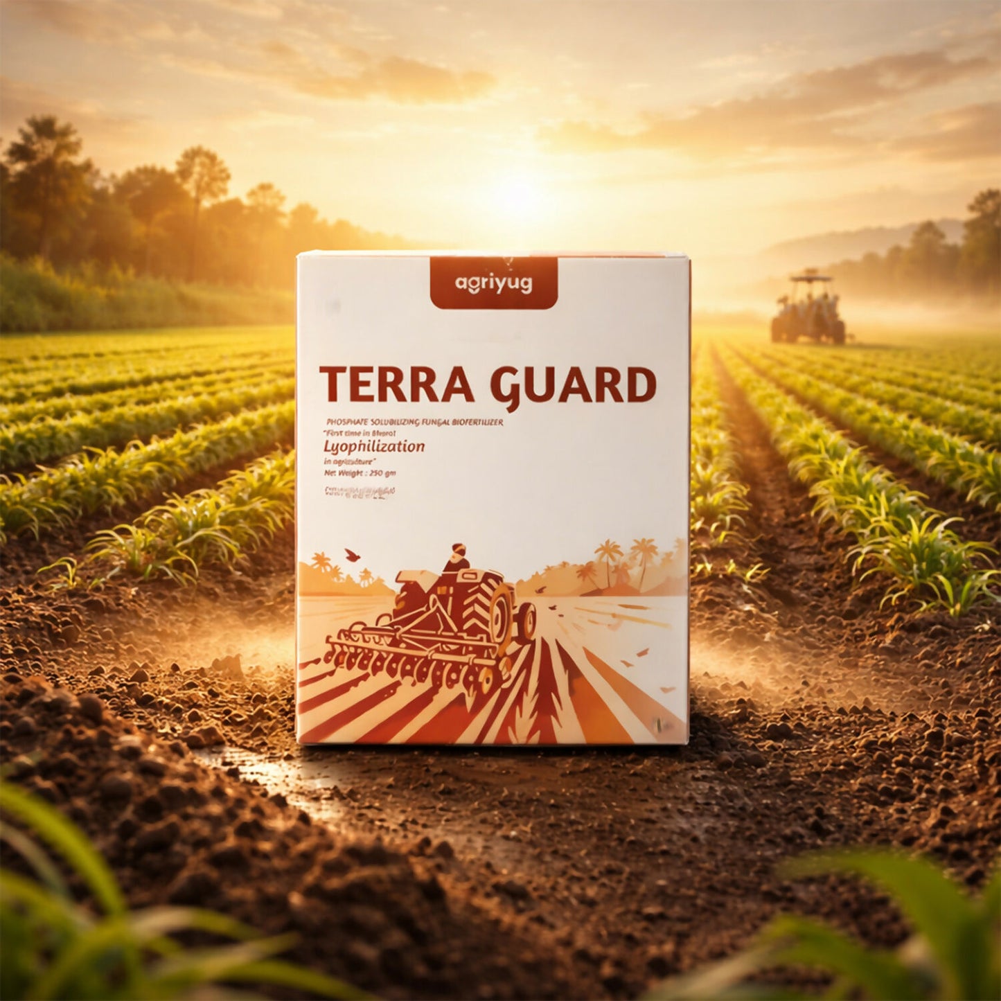 Agricultural crops protected by Terra Guard, healthy and pest-free