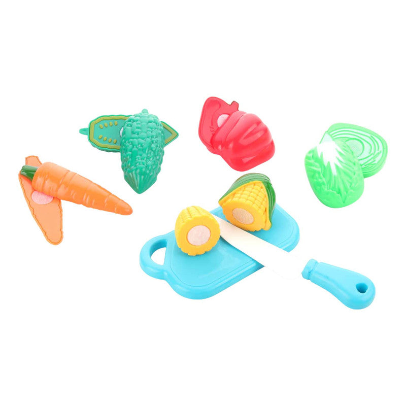 Aditi Kids Mini Vegetable Cutting Play Set with Knife & Board