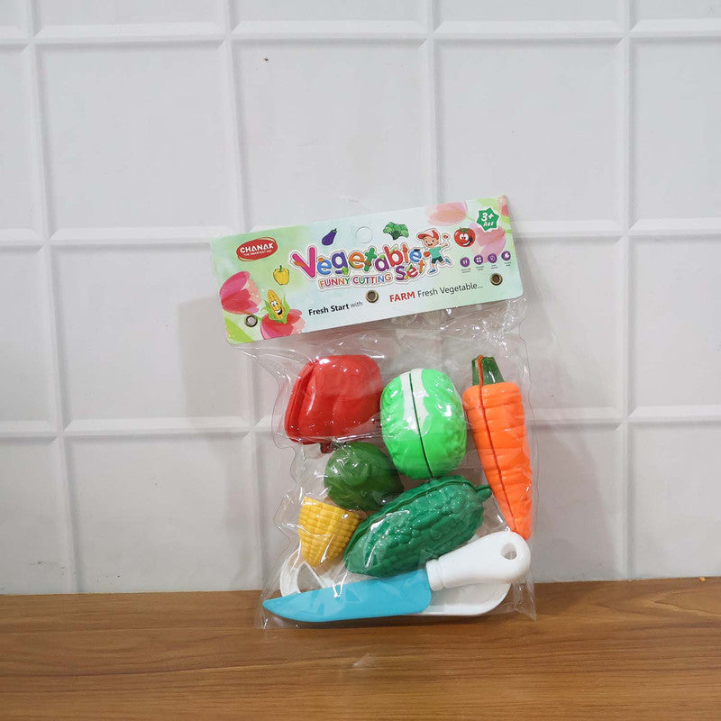 Aditi Kids Mini Vegetable Cutting Play Set with Knife & Board