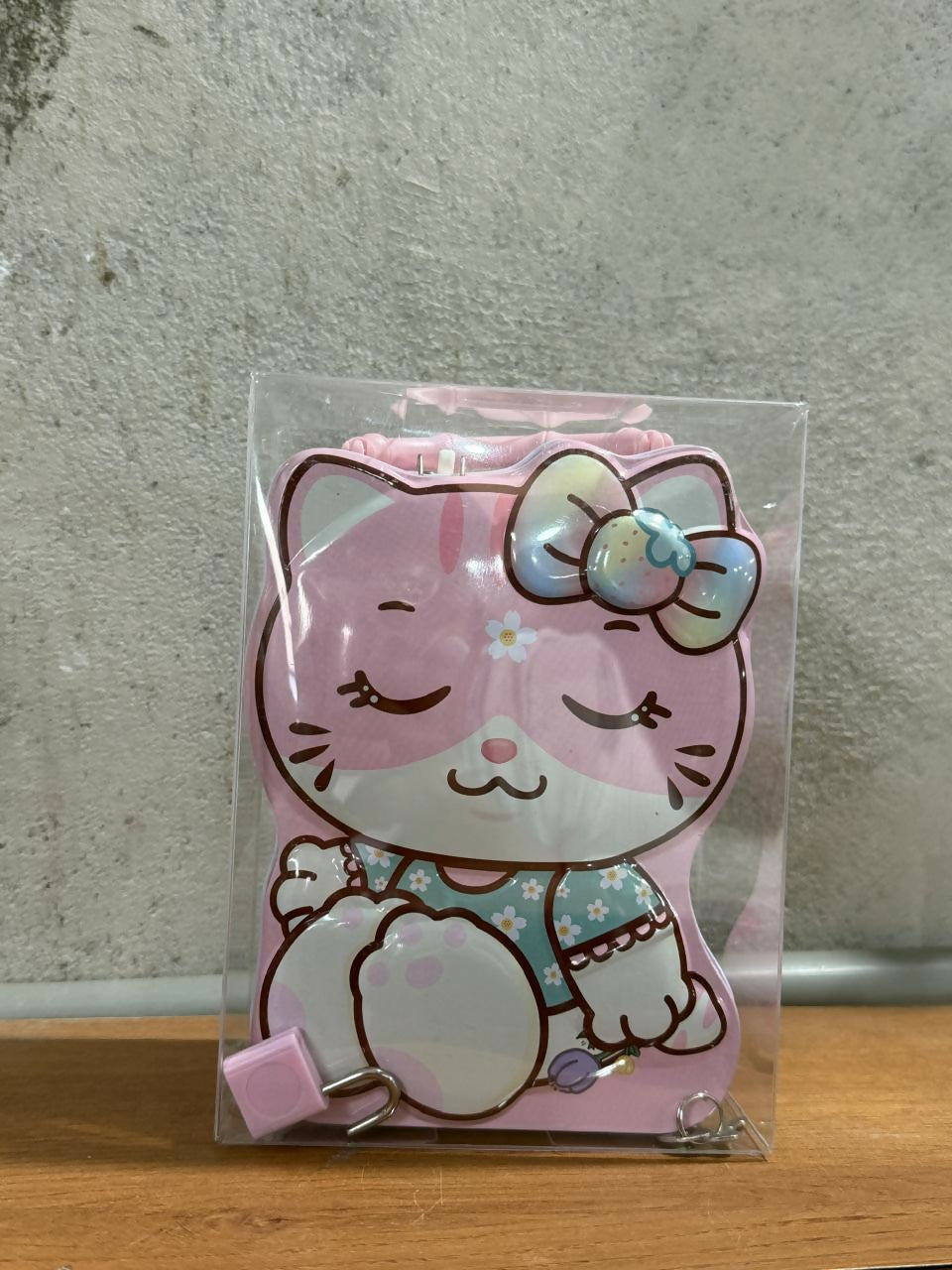Cute Cat Shaped Lockable Metal Storage Box with Handle & Lock | Kitty Coin Bank, Kids Treasure Chest, Money Saving Box, Toy Organizer, Secret Storage Case for Children | Durable Metal Case with Key