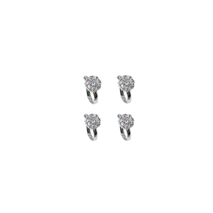 Non-Piercing CZ Pave Nose Cuff | Multi-Color Stone Set Combo Pack of 4