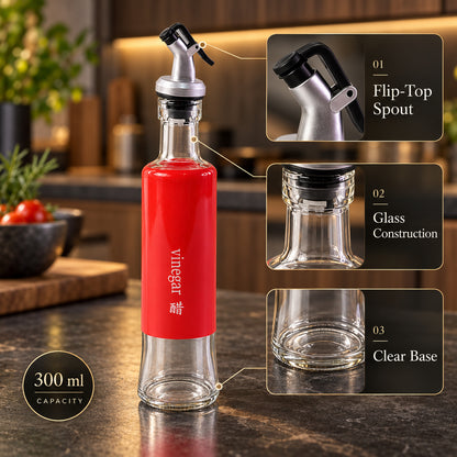 Olive Oil Dispenser – Leakproof Glass Bottle 300ml | Vastate