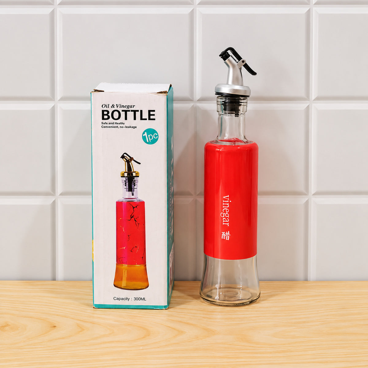 Olive Oil Dispenser – Leakproof Glass Bottle 300ml | Vastate
