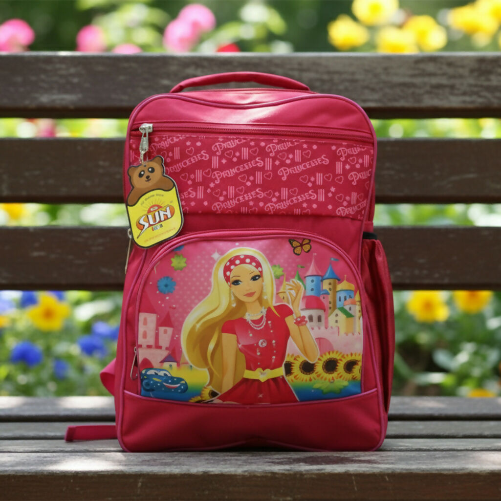 Multi-Color Kids Backpack with Cartoon Print | School Bag