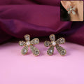 Crystal Flower Stud Earrings – Elegant & Versatile Accessory