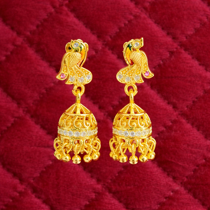 Designer Peacock Theme Luxury Earrings