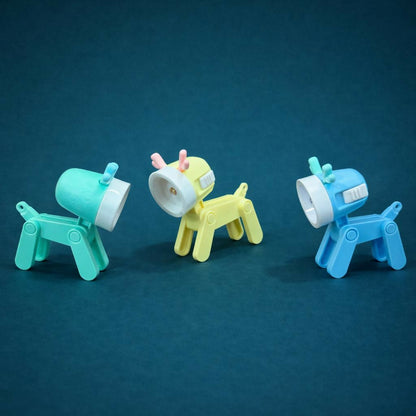 Kids’ dog flashlight toy with simple switch