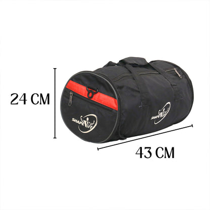 Shape it Gym Duffle Bag for Men & Women – Black & Multicolor Sports Bag Multi Compartment, Fitness Travel Bag, Lightweight Workout Duffle