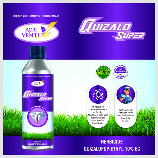 AgriVenture QUIZALO SUPER ( Quizalofop Ethyl 10% EC ) Herbiceds. (1Ltr.)
