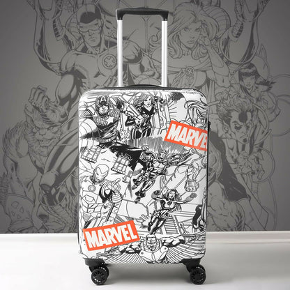 Novex Marvel Avenger Kids Trolley Bags for Travel Polycarbonate Luggage /Suitcase with 4 Wheel (Black,18 Inch)