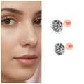 Rose Gold Nosepin – Elegant Internally Threaded Labret Combo Pack