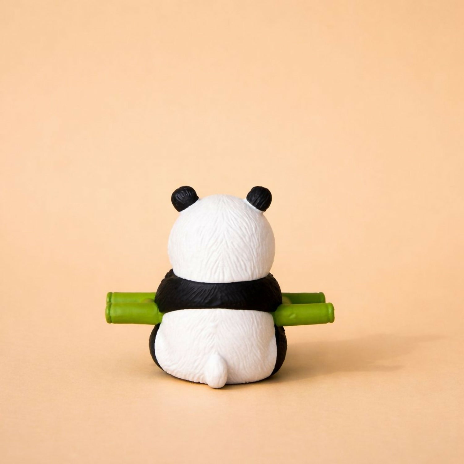 Cute Panda Sitting with Bamboo poly-resin Showpiece | Mini Panda Home Decor Figurine