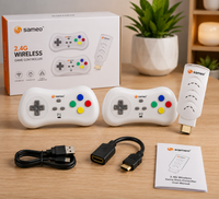 Sameo Micro Genius 2.0 HDMI Gaming Console | 800 Games | 2 Wireless Controllers