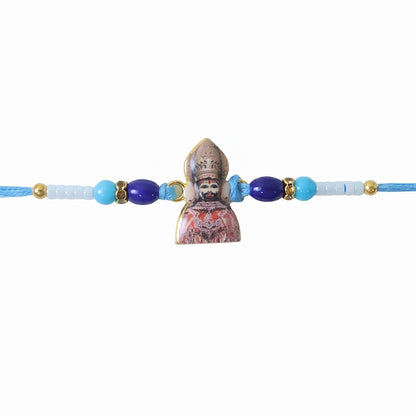 Soft, comfortable thread of Khatu Shyam Ji Rakhi highlighted