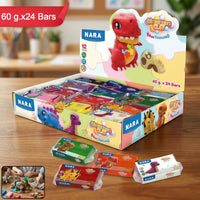 Nara 12 Color Modelling Clay Kit, Soft Creative Play Dough Set for Kids (60 Gm/24 Bars)