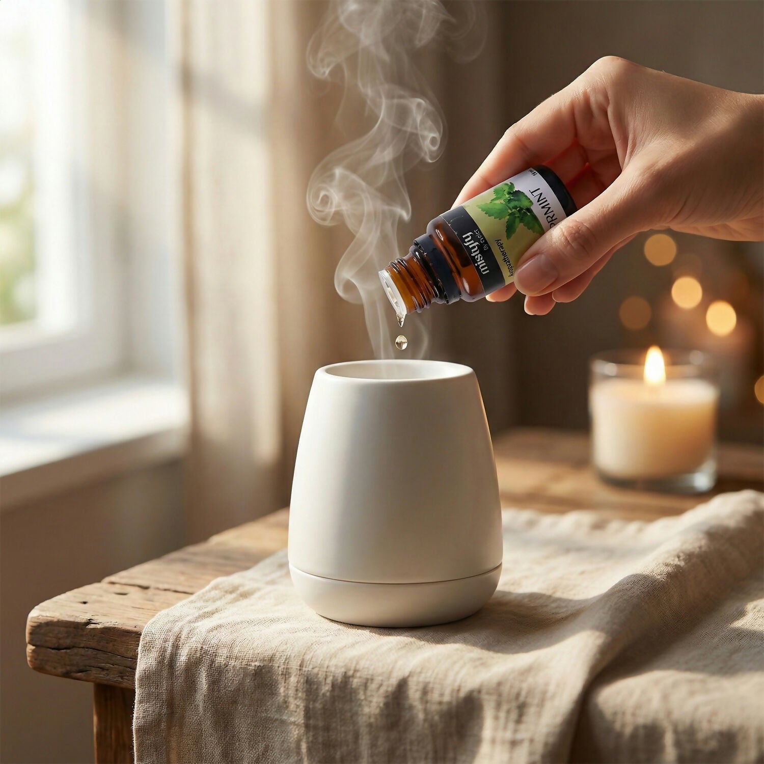 Eyelet Aromatherapy Peppermint Diffuser Oil Mint Fresh Aroma Oil (10Ml)