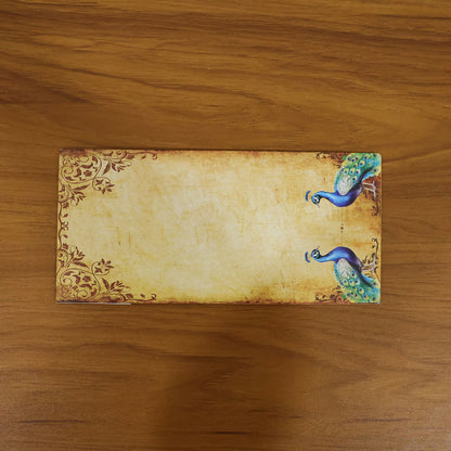 Premium Peacock Design Wedding Money Envelope Gift Cover Pack of 10 Pieces