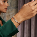 AD Bracelet for Women – Elegant Gold Finish with Sparkling Stones