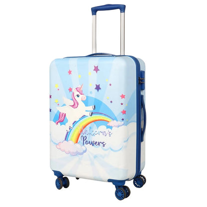 Cartoon Character UC Rainbow Kids Travelling/Trolley Luggage Bag 4 Wheels ( 22 Inch)