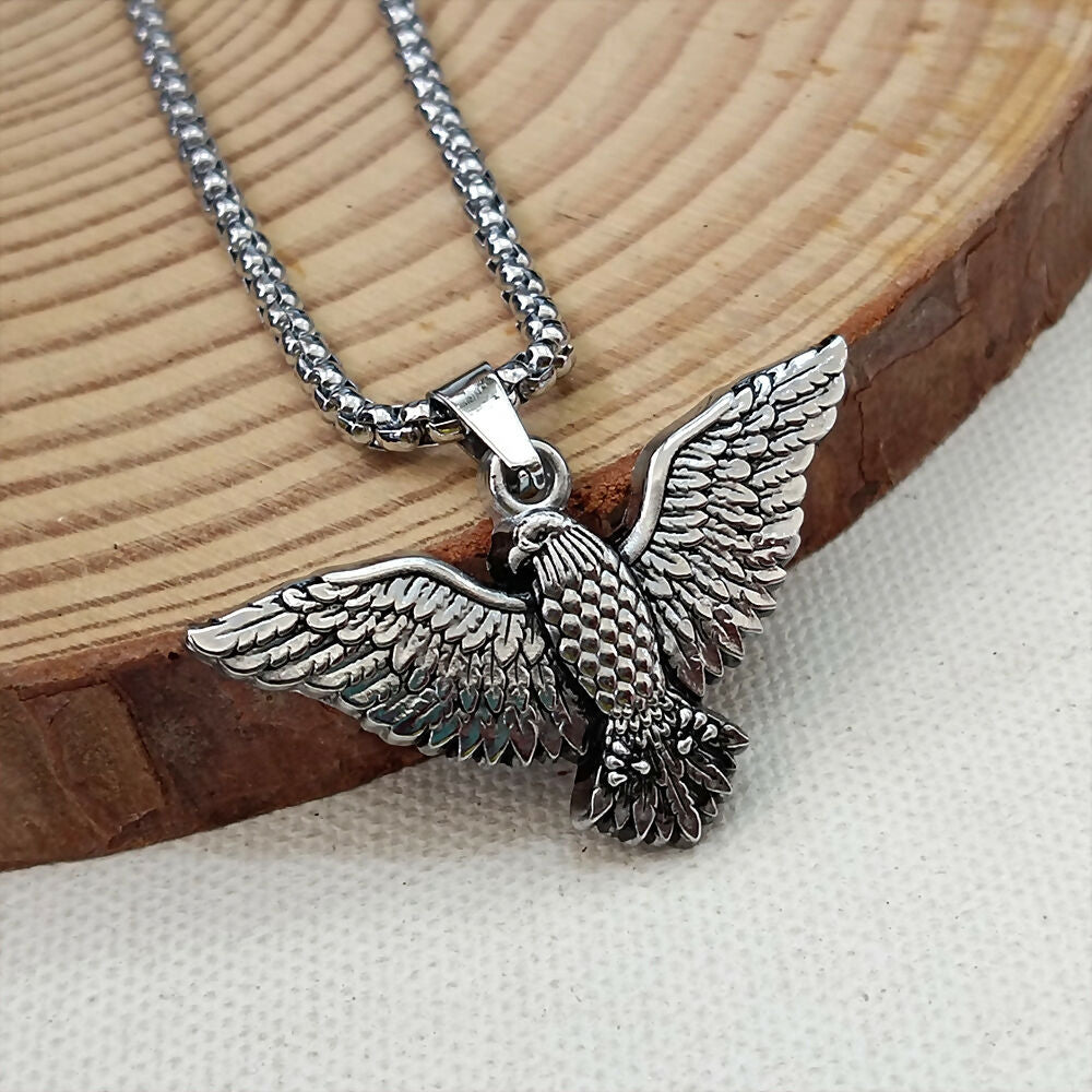 Winged Eagle Chain Pendant For Men and Women