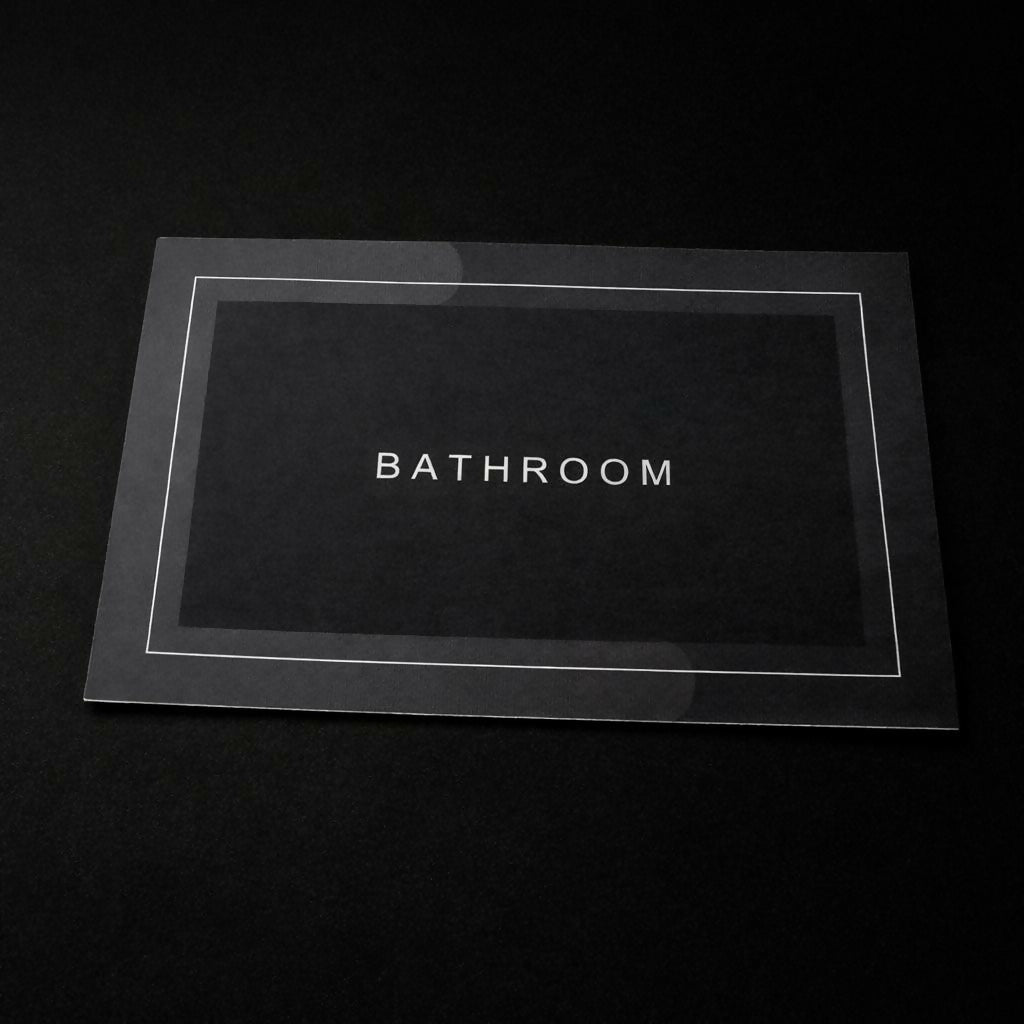 Rectangle B Grade Bathroom Mat – Waterproof Quick-Dry Floor Mat black (100Gm)