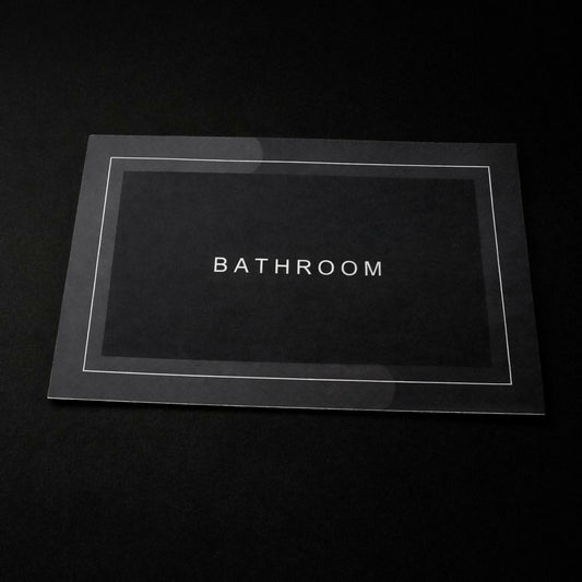 Rectangle B Grade Bathroom Mat – Waterproof Quick-Dry Floor Mat black (100Gm)