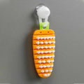 Vegetable Scrubbing Brush Non Toxic Fruit Brush Carrot Shape for Ve...
