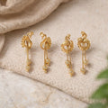Peacock Gold-Plated Earrings – Traditional Elegance for Festive Wear