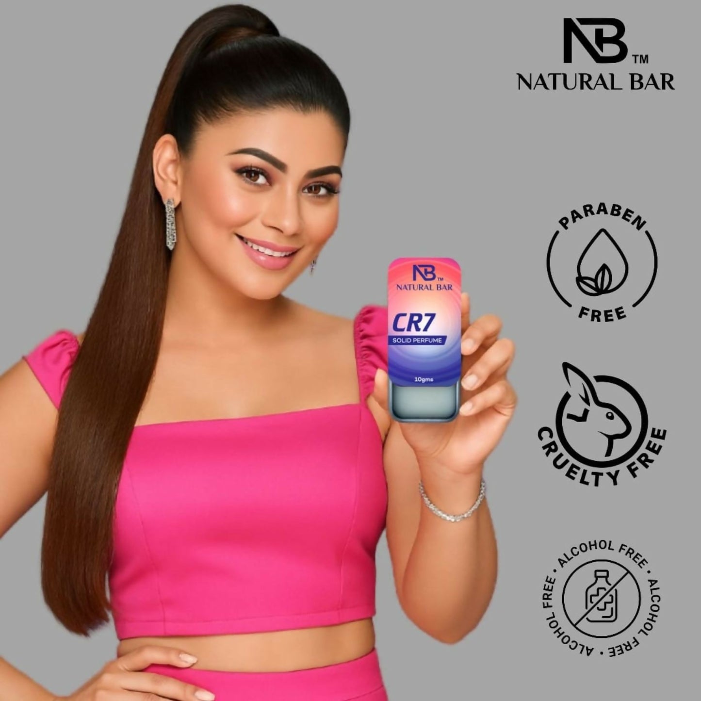 Natural Bar Cr7 Solid Perfume| Alcohol Free Cologne for Men & Women | Strong & Lasting Fragrance | Gifting Set for Him & Her