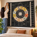 Mandala Wall Hanging Tapestry for Bedroom and Living Room Interior (148x127cm)