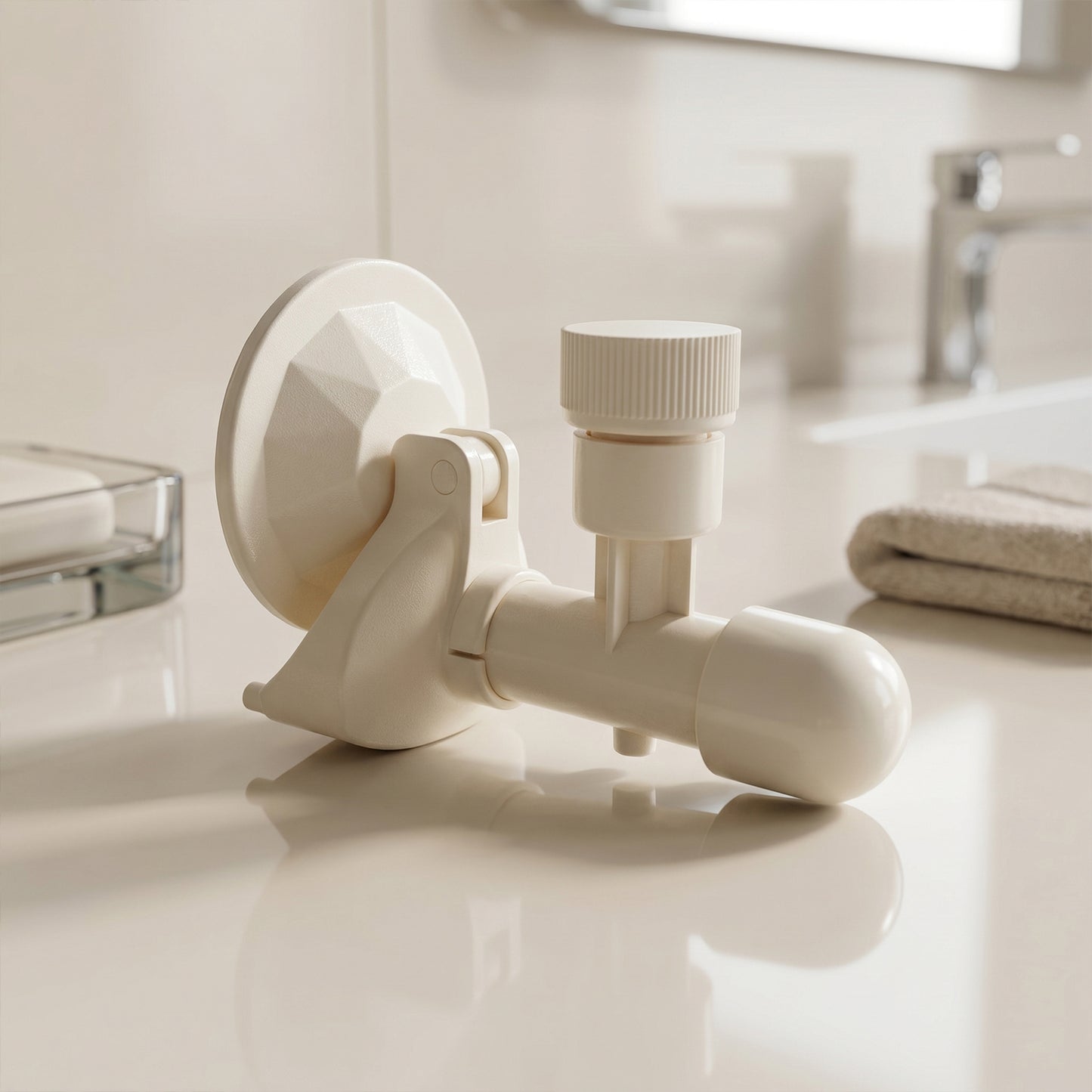 Wall-Mount Liquid Soap Dispenser with Suction Cup - 1 Pc