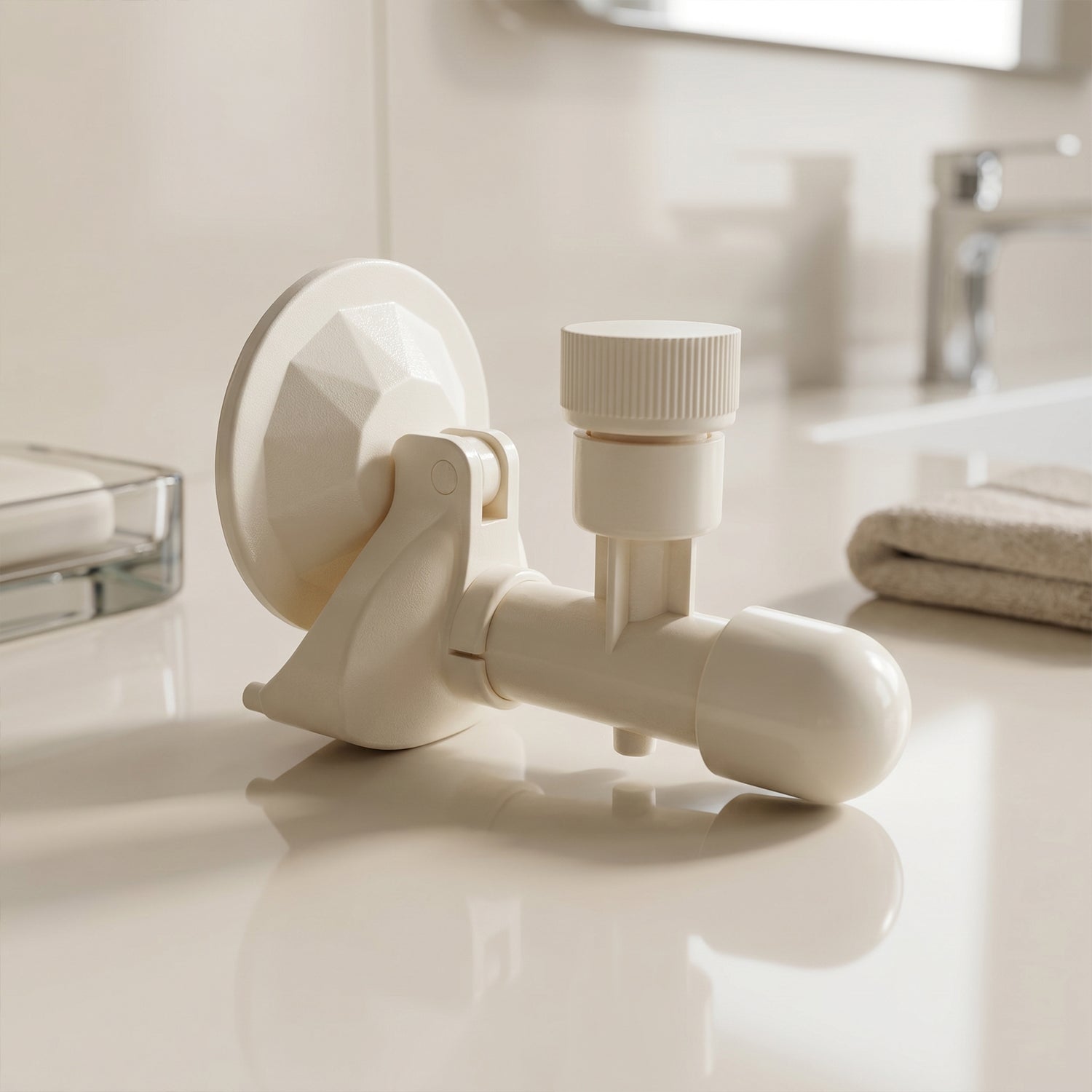 Wall-Mount Liquid Soap Dispenser with Suction Cup - 1 Pc