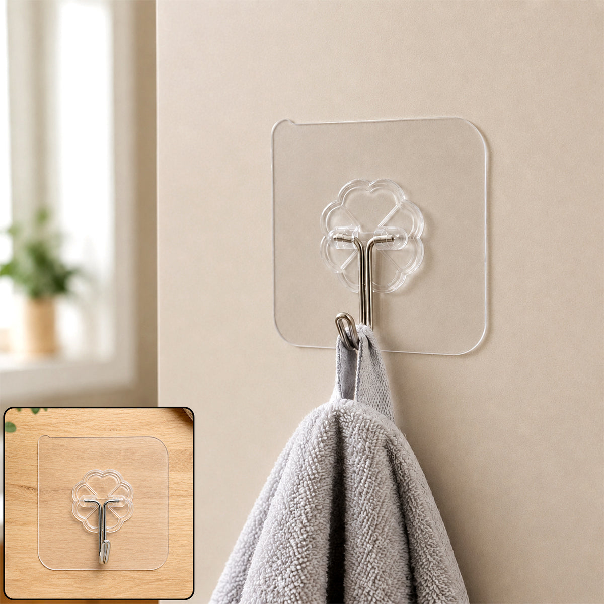 Self-Adhesive Wall Hook – Damage-Free Universal Organizer