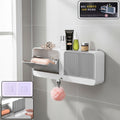 Bathroom Storage Organizer – Wall Mounted 4-Compartment Soap Holder