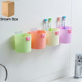 Wall Mounted Toothbrush Holder Set – Space-Saving Bathroom Organizer