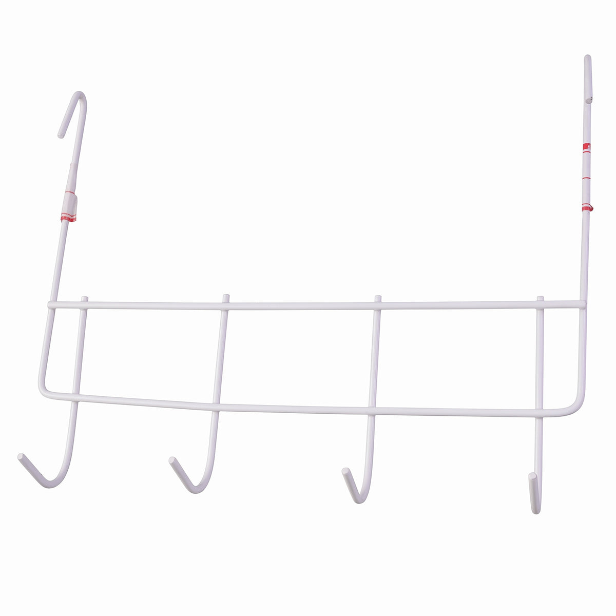 Over the Door Metal Hook Rack – Space Saving 4 Hook Organizer