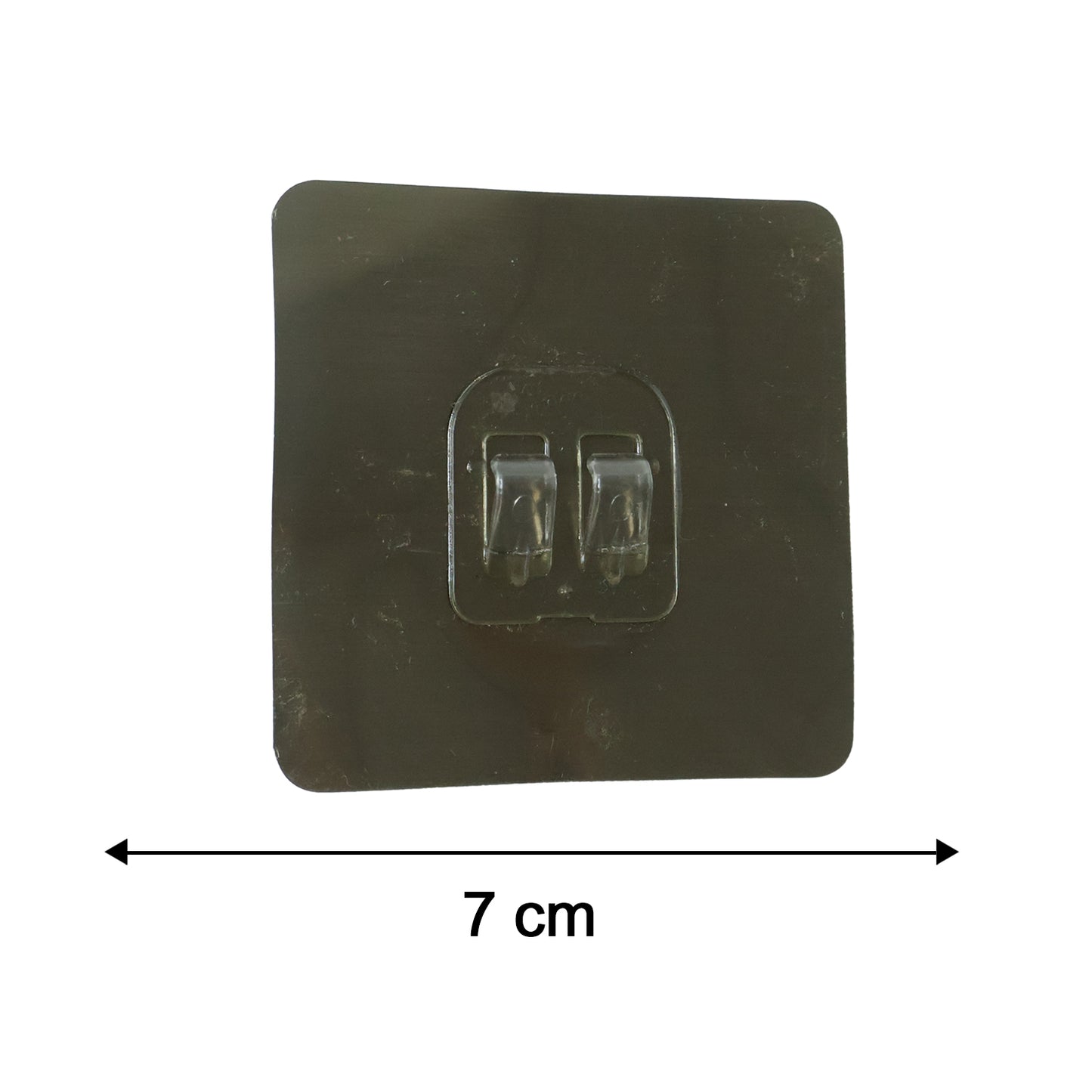 Diagram illustrating dimensions of the transparent adhesive wall hook