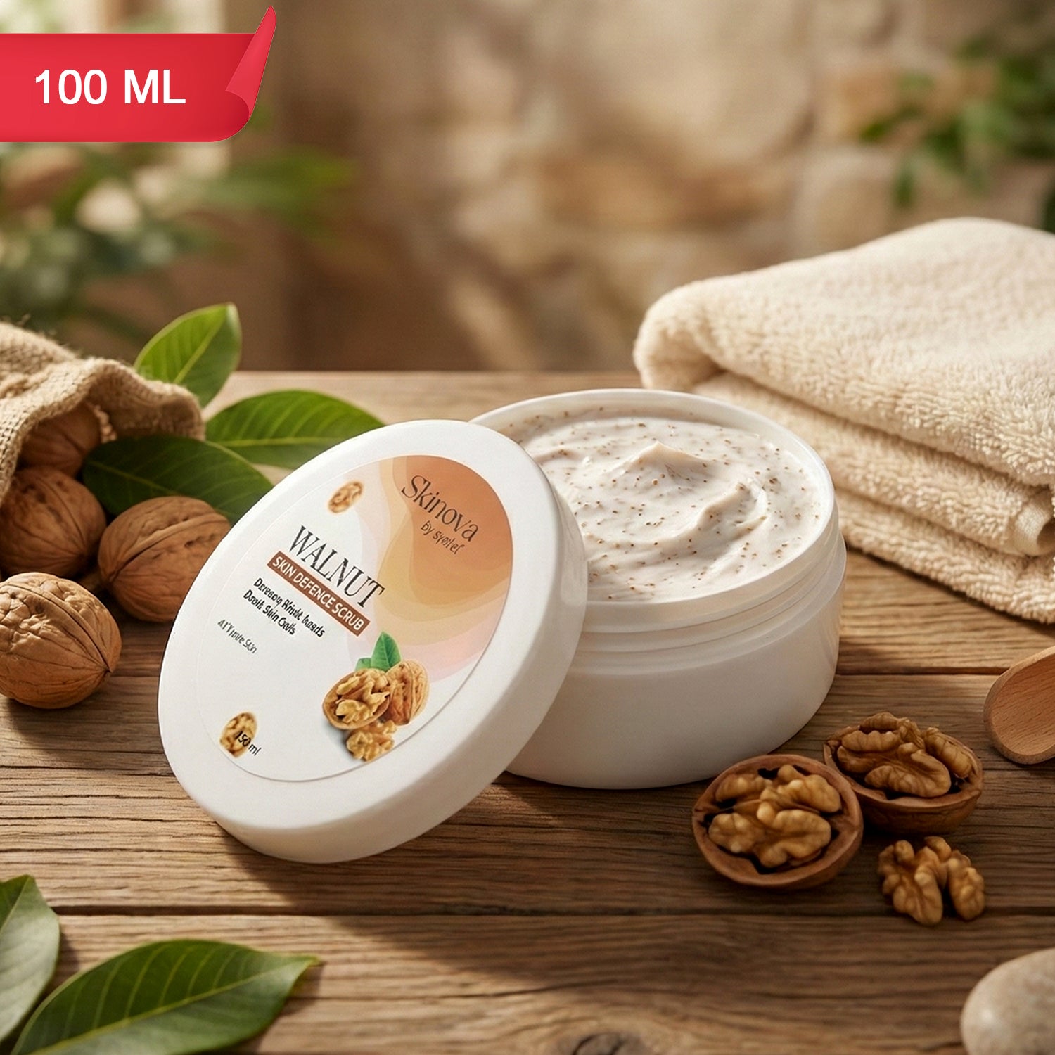 Eyelet Walnut Skin Defence Scrub  Dead Skin Cell Cleansing (100ml)