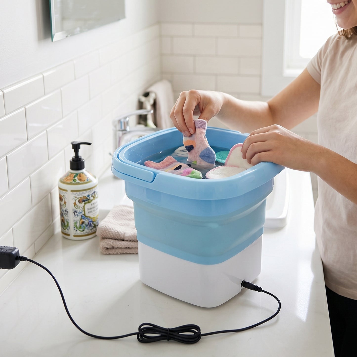 Folding Washing Machine, Mini Portable Washing Machine (1 Pc)