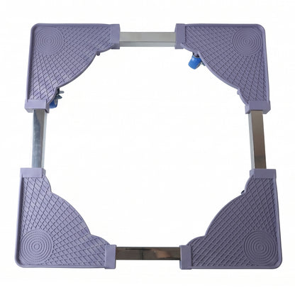 Adjustable Fridge and Washing Machine Stand with Wheels Movable Base (1 Pc)