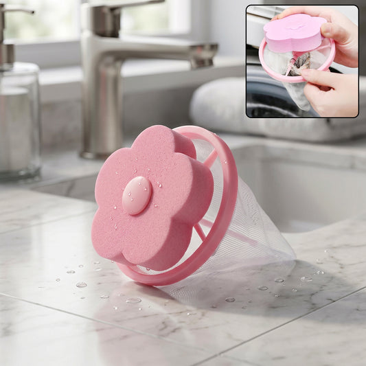 Floating lint hair filter bag for washing machine