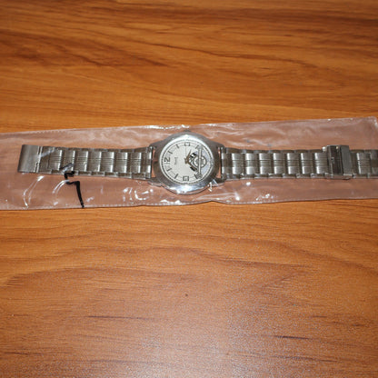 Classic Analog Wrist Watch with Skeleton Dial Design and Metal Strap for Office & Formal Wear