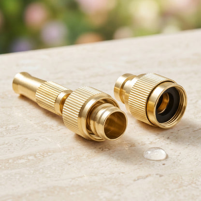 Brass spray gun white bg