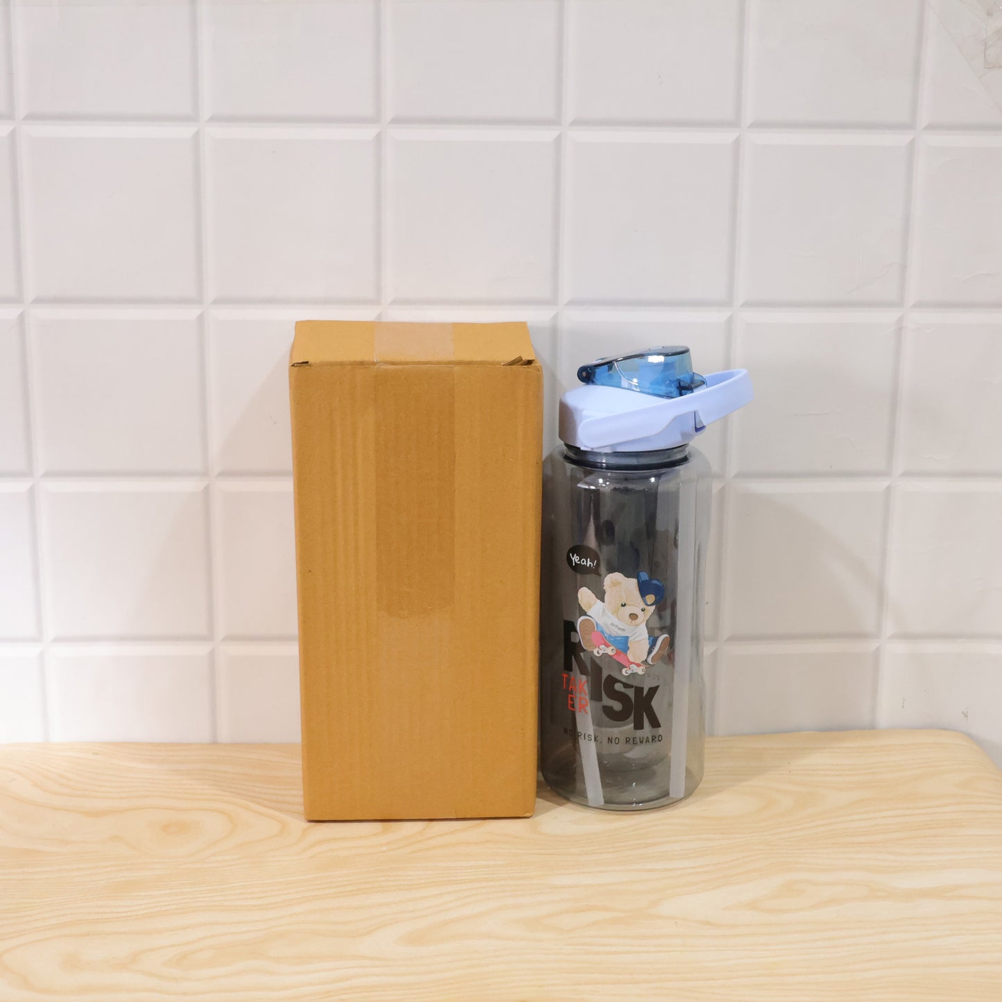 Water Bottle Set of 3 for Travel with Leak Proof Lids (3 Pc)