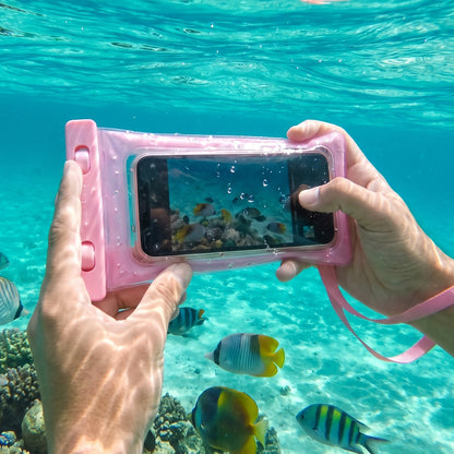 Waterproof Mobile Pouch – Transparent Phone Cover with Lock