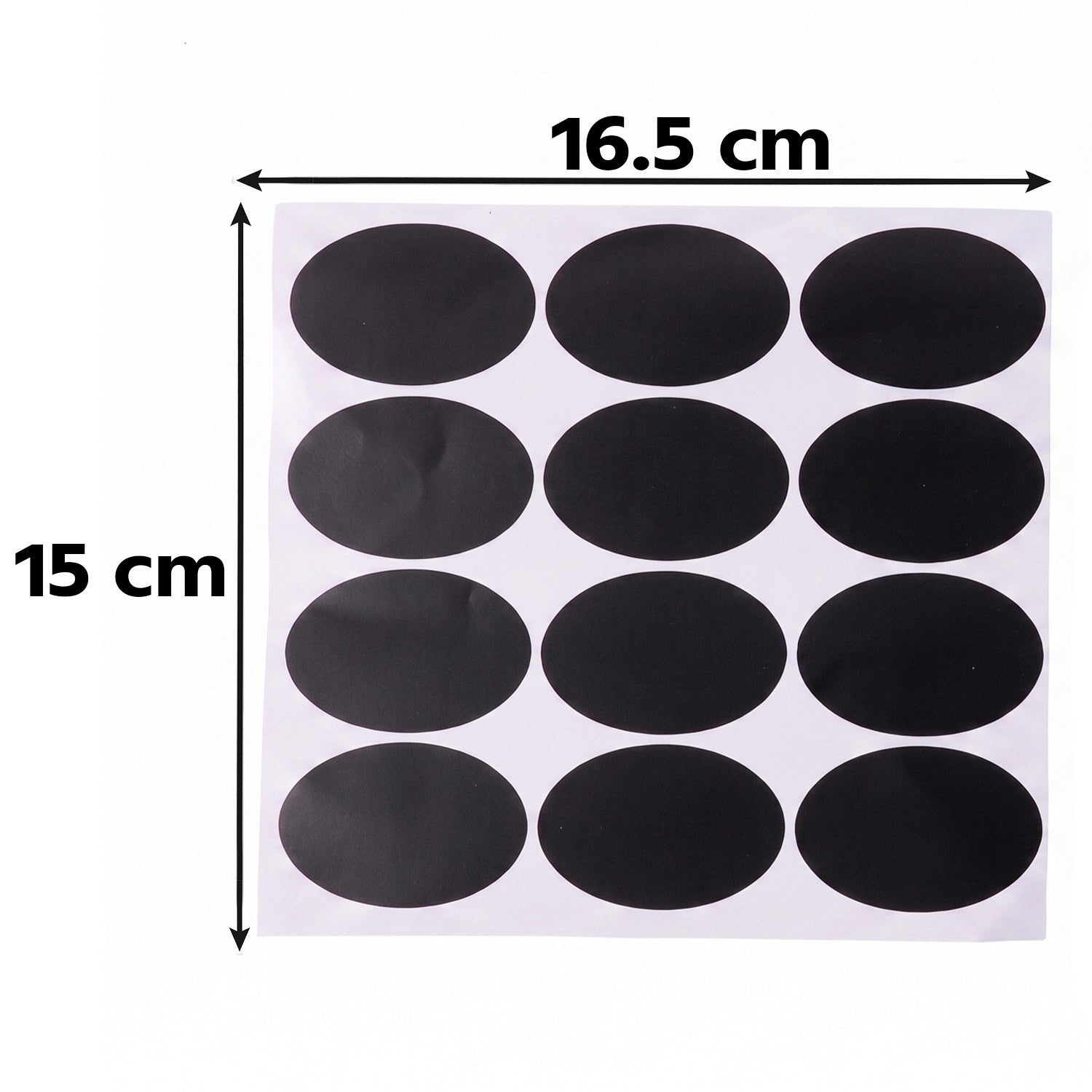 Oval Chalkboard Sticker Labels with Marker Pen, Reusable Jar Labels (1 Set)
