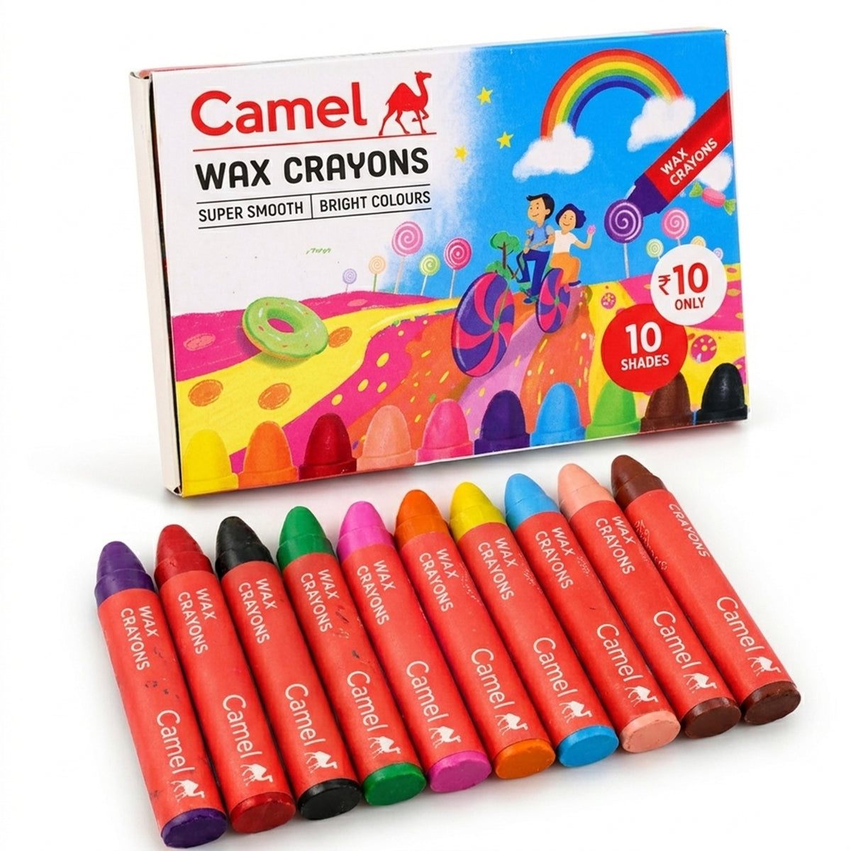 Ten Colour Drawing Crayons