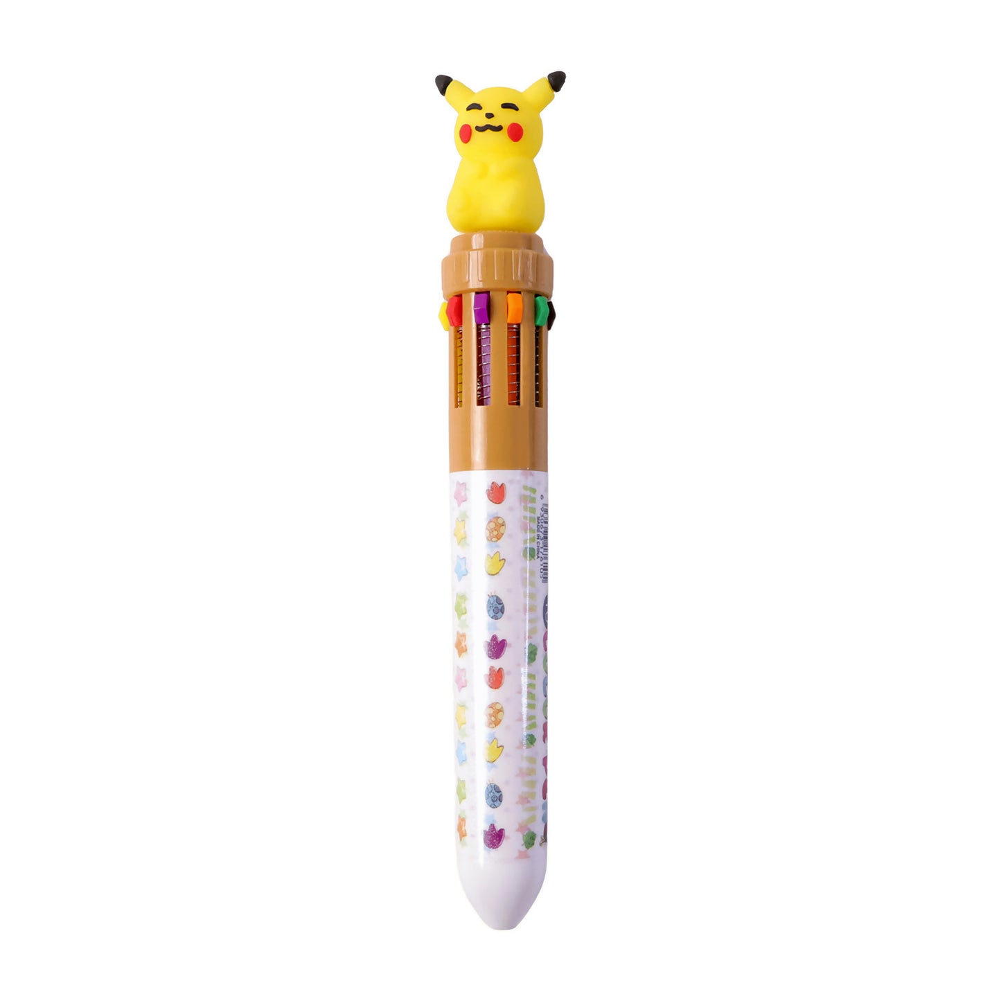 Portable lightweight multi-ink pen with a fun cartoon topper